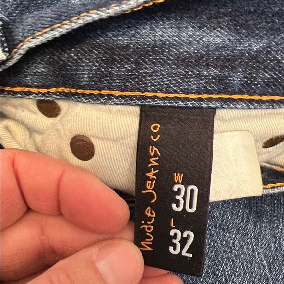 NUDIE JEANS STEADY EDDIE MENS ORGANIC COTTON BUTTON FLY JEANS 30x32 - Picture 11 of 16